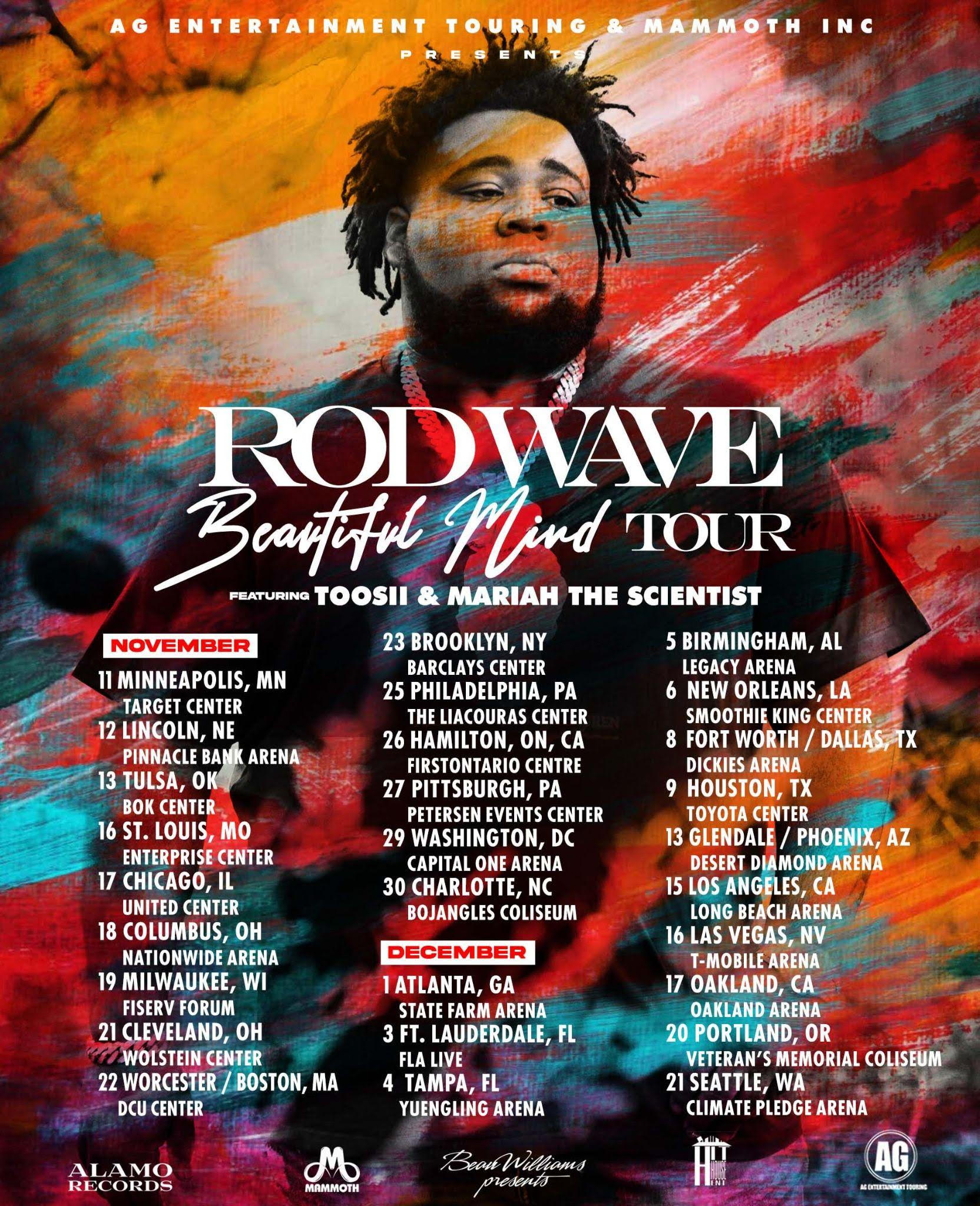 Rod Wave Announces 2022 Tour, which Features a Stop in Atlanta